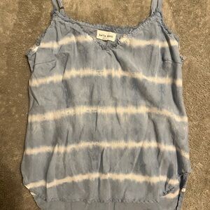 Bella Dahl Light Blue and White Striped Camisole